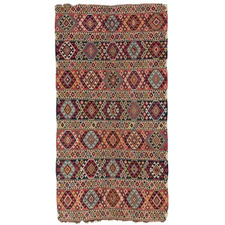 Antique Caucasian Shirvan Kilim Rug, Ca 1870, 100% Wool & Natural Dyes