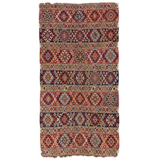 Antique Caucasian Shirvan Kilim Rug