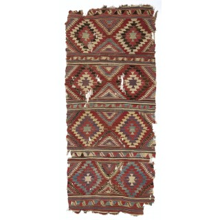 Antique Anatolian Karapinar Kilim, 18th Century