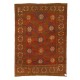 Rare Antique Caucasian Pinwheel Kazak Rug, Circa 1870