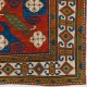 Rare Antique Caucasian Pinwheel Kazak Rug