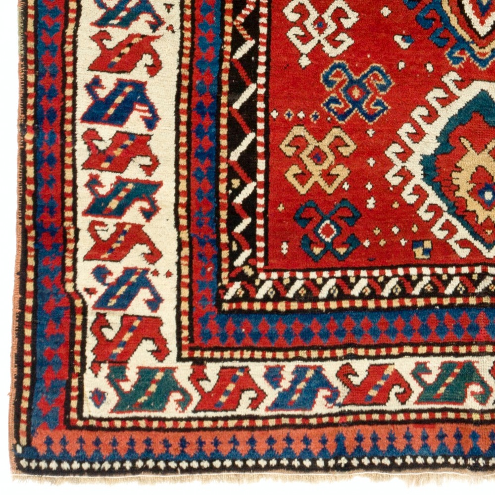 Antique Caucasian Kazak Rug