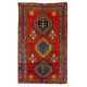 Antique Caucasian Armenian Kazak Rug, Ca 1900. Striking Natural Dyes