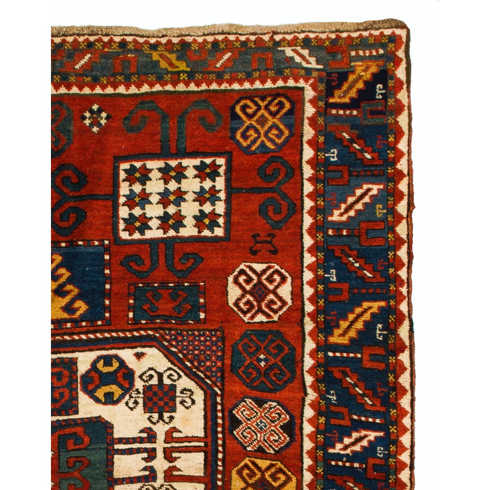 Antique Caucasian Karatchoph Kazak Rug