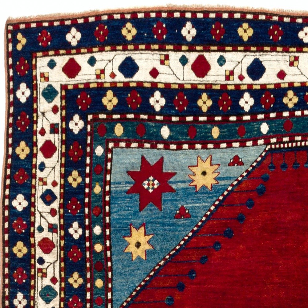 Antique Caucasian Lori Pambak Kazak Rug