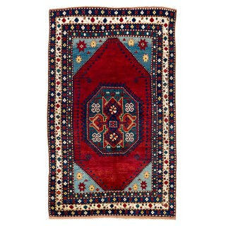Antique Caucasian Lori Pambak Kazak Rug