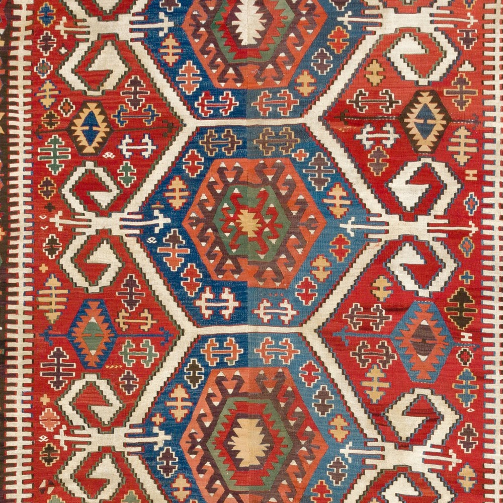 Antique Konya Kilim, Flatweave Rug
