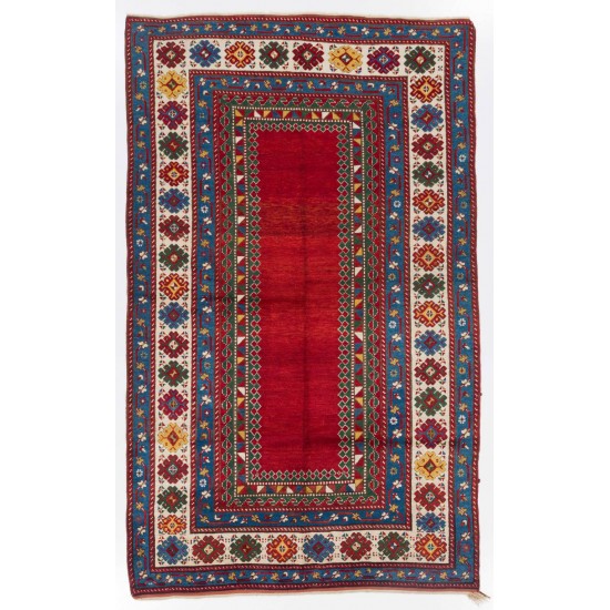 Antique Caucasian Kazak Rug, Ca 1880. 100% Wool and Natural Dyes