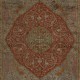 Rare Antique Double Sided "Angora" Wool Oushak Rug, Ca 1890