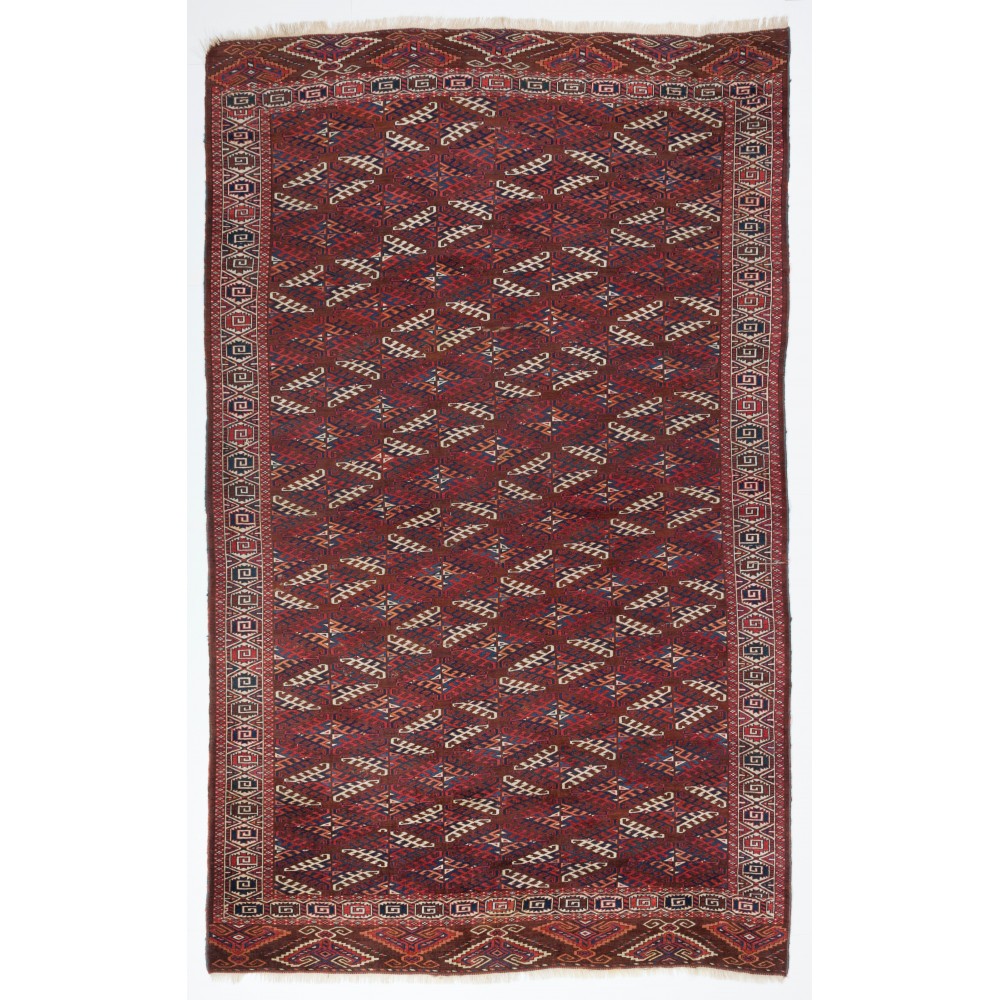Antique Turkoman Yomut Main Carpet. 19th Century. 
