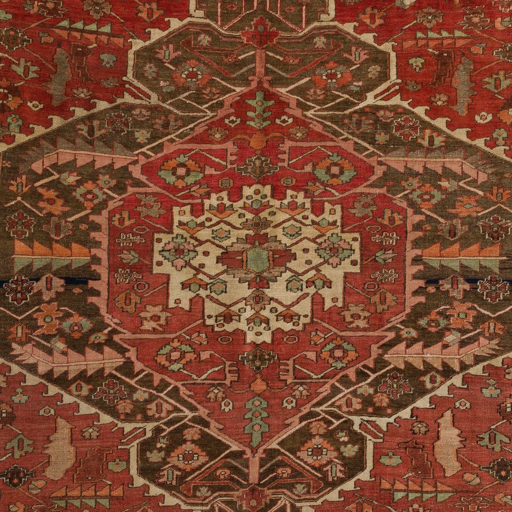 Antique Persian Heriz Rug, Circa 1900