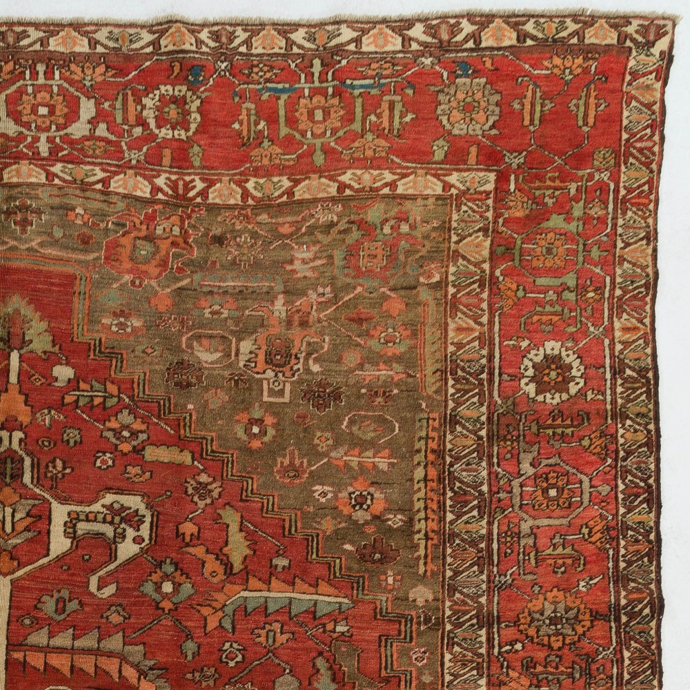 Antique Persian Heriz Rug, Circa 1900