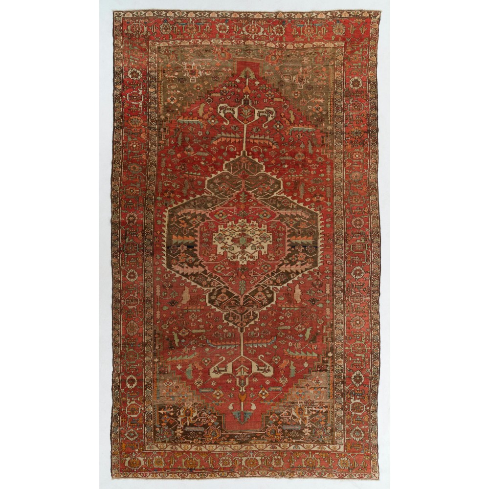 Antique Persian Heriz Rug, Circa 1900