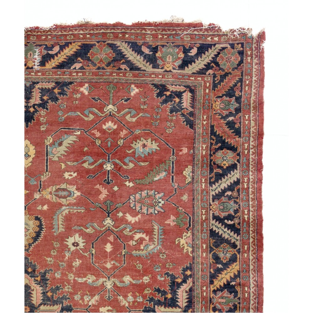 Antique Turkish Oushak Rug