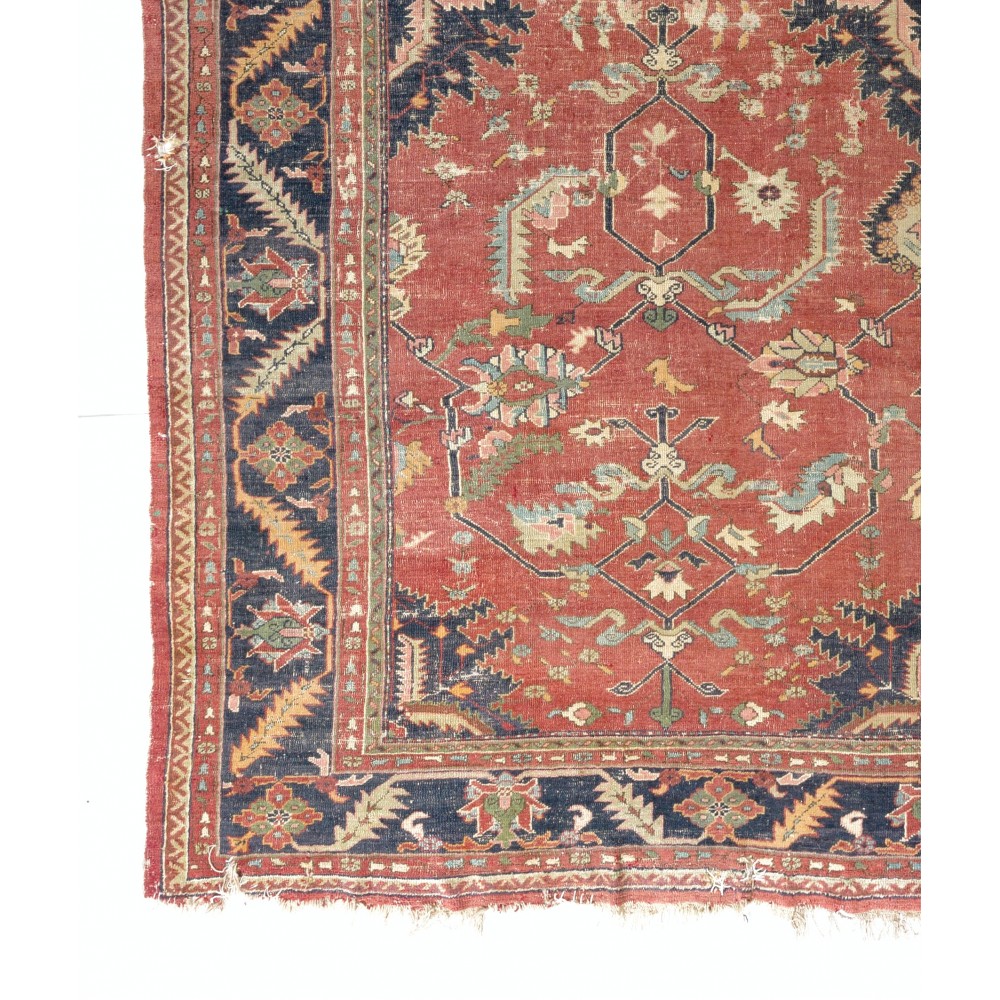 Antique Turkish Oushak Rug