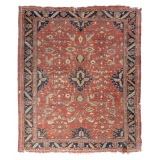 Antique Turkish Oushak Rug