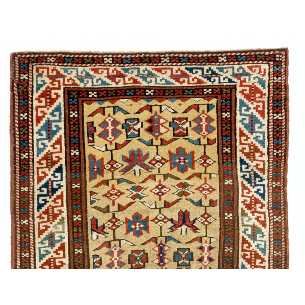 Antique Caucasian Daghestan Rug, Circa 1880