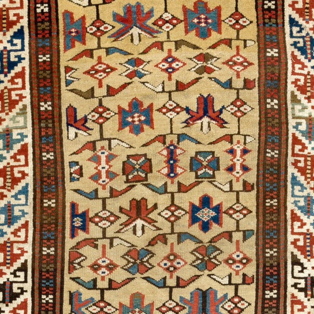 Antique Caucasian Daghestan Rug, Circa 1880