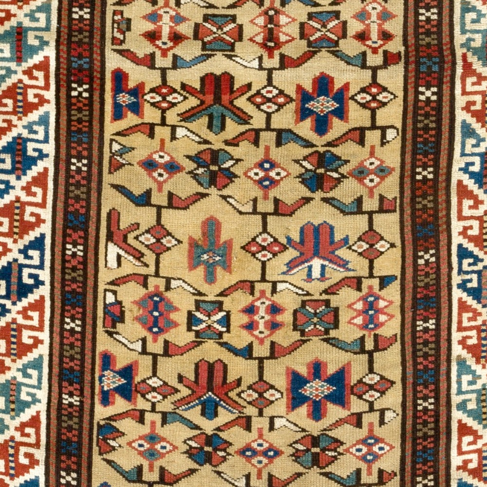Antique Caucasian Daghestan Rug, Circa 1880