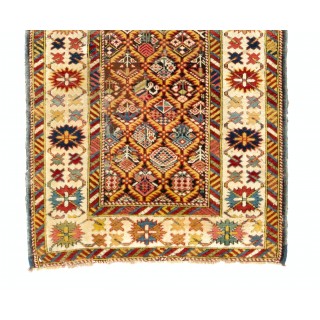 Antique Caucasian Kuba Runner Rug, 19th Century. Excellent Condition
