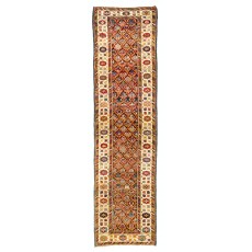 Antique Caucasian Kuba Runner Rug, 19th Century. Excellent Condition