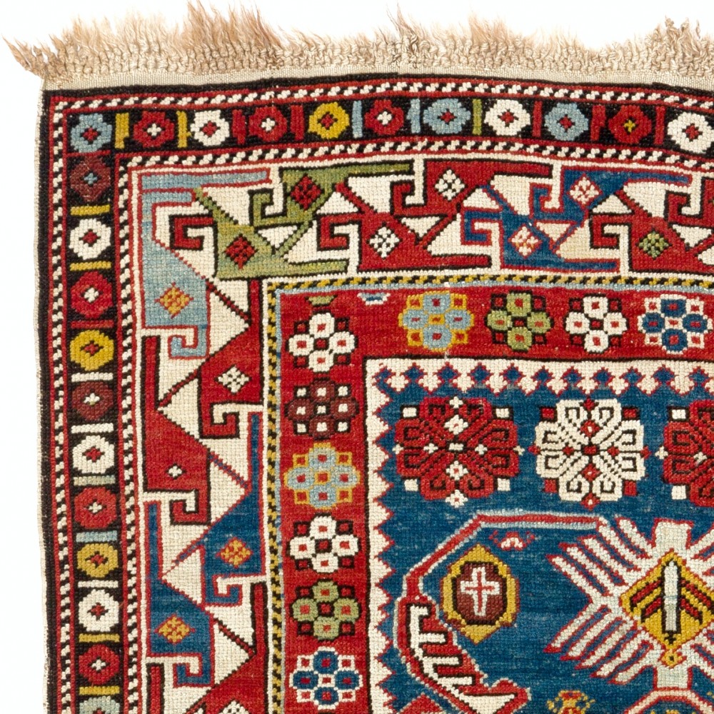Antique Caucasian Shirvan Bidjov Rug, Ca 1880
