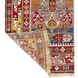 Antique Caucasian Shirvan Bidjov Rug, Ca 1880