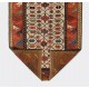 Antique Caucasian Moghan Kazak Runner Rug. Ca 1800