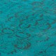 Aqua Blue Teal color OVERDYED Handmade Vintage Turkish RUG Aqua Blue Teal color OVERDYED Handmade Vintage Turkish RUG