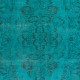 Aqua Blue Teal color OVERDYED Handmade Vintage Turkish RUG Aqua Blue Teal color OVERDYED Handmade Vintage Turkish RUG