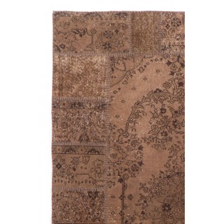 Vintage Turkish Rugs Reimagined, Terracotta Color, Custom Options Available