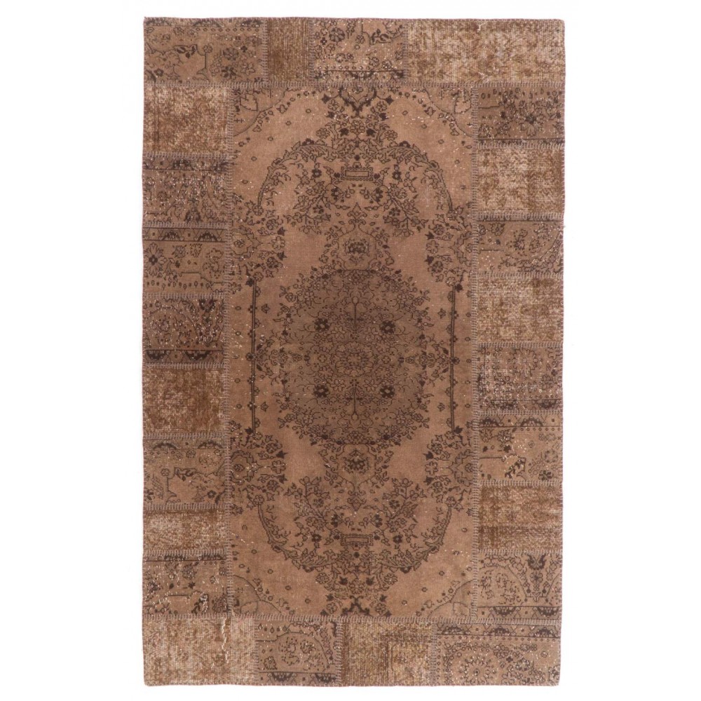 Vintage Turkish Rugs Reimagined, Terracotta Color, Custom Options Available