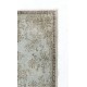 Gray Color OVERDYED Handmade Vintage Turkish Rug