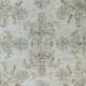 Modern Handmade Turkish Wool Area Rug in Gray & Light Blue