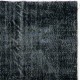 Black Color Overdyed Distressed Vintage Turkish Rug