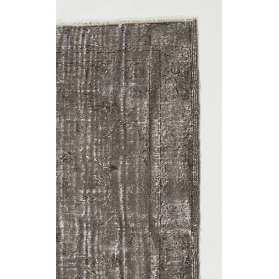 Gray Color OVERDYED Handmade Vintage Turkish Rug Gray Color OVERDYED Handmade Vintage Turkish Rug