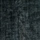 Vintage Handmade Turkish Area Rug Over-Dyed in Black for Modern Interiors