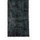 Vintage Handmade Turkish Rug Over-dyed in Gray Color for Modern Home & Office