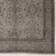 Modern Gray Accent Rug, Floral Design Handmade Turkish Carpet Modern Gray Accent Rug, Floral Design Handmade Turkish Carpet