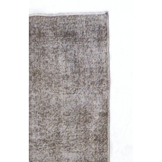 Gray Color OVERDYED Handmade Vintage Turkish Rug Gray Color OVERDYED Handmade Vintage Turkish Rug