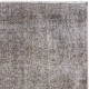 Gray Color Overdyed Handmade Vintage Turkish Rug