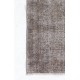 Gray Color OVERDYED Handmade Vintage Turkish Rug