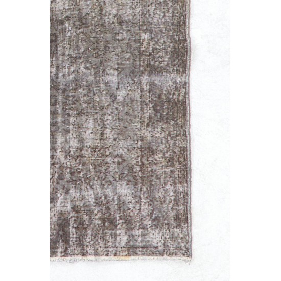 Gray Color OVERDYED Handmade Vintage Turkish Rug Gray Color OVERDYED Handmade Vintage Turkish Rug