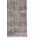 Gray Color OVERDYED Handmade Vintage Turkish Rug