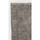 Gray Color OVERDYED Handmade Vintage Turkish Rug Gray Color OVERDYED Handmade Vintage Turkish Rug