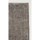 Gray Color OVERDYED Handmade Vintage Turkish Rug Gray Color OVERDYED Handmade Vintage Turkish Rug