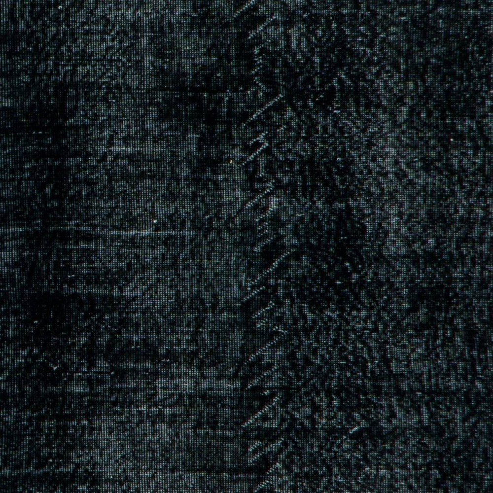 Handmade Turkish Plain Black Wool Rug, Ideal for Contemporary Interiors