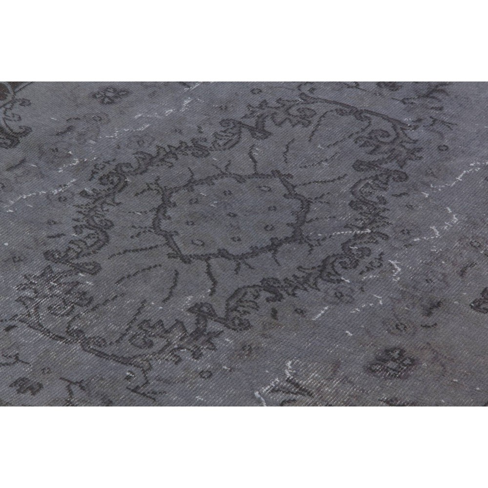 Contemporary Handmade Turkish Area Rug in Gray Color