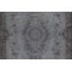 Contemporary Handmade Turkish Area Rug in Gray Color