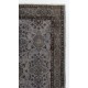 Modern Handmade Upcycled Turkish Rug in Gray Color